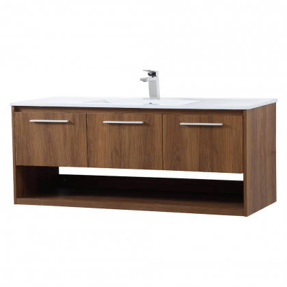 Elegant Bathroom Vanity - Walnut Brown (VF43048WB)
