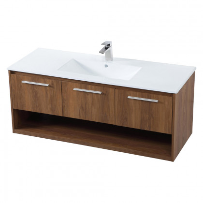 Elegant Bathroom Vanity - Walnut Brown (VF43048WB)