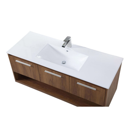 Elegant Bathroom Vanity - Walnut Brown (VF43048WB)