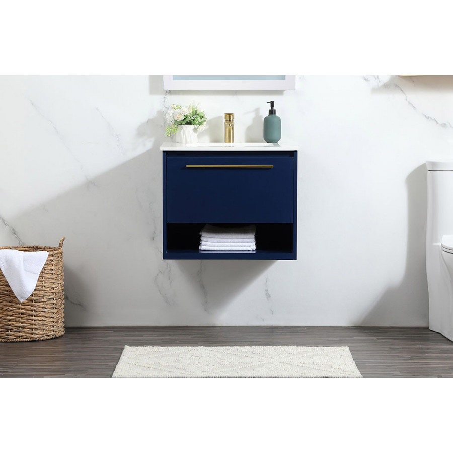 Elegant Bathroom Vanity - Blue (VF43524MBL)