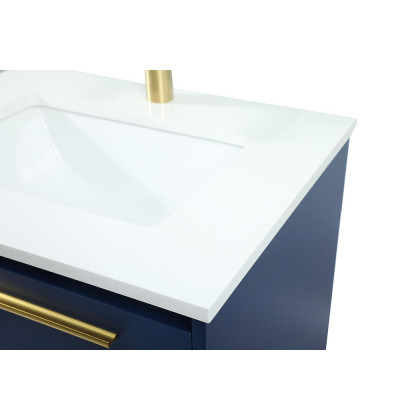 Elegant Bathroom Vanity - Blue (VF43524MBL)