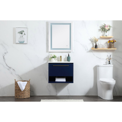 Elegant Bathroom Vanity - Blue (VF43524MBL)