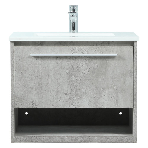 Elegant Bathroom Vanity - Concrete Gray (VF43524MCG)