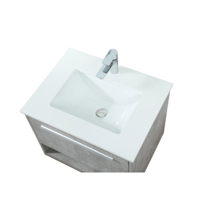 Elegant Bathroom Vanity - Concrete Gray (VF43524MCG)