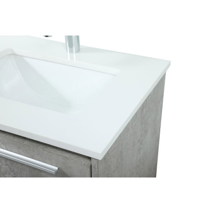 Elegant Bathroom Vanity - Concrete Gray (VF43524MCG)