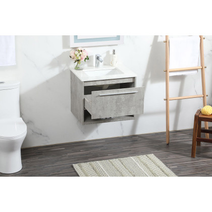 Elegant Bathroom Vanity - Concrete Gray (VF43524MCG)