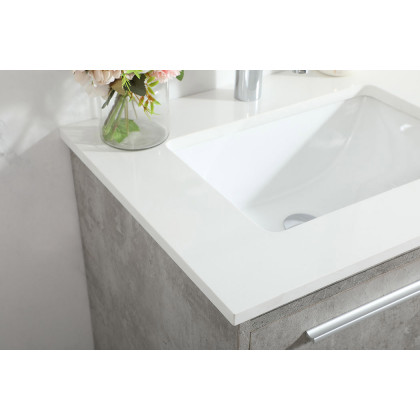 Elegant Bathroom Vanity - Concrete Gray (VF43524MCG)