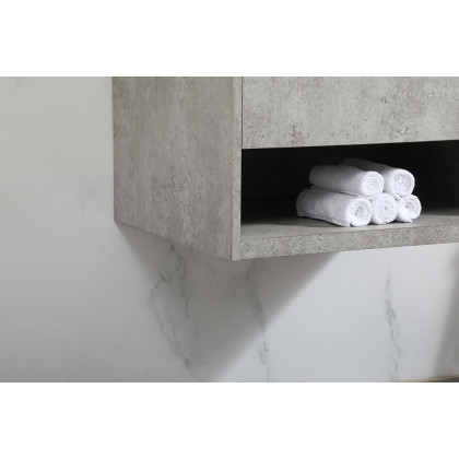 Elegant Bathroom Vanity - Concrete Gray (VF43524MCG)