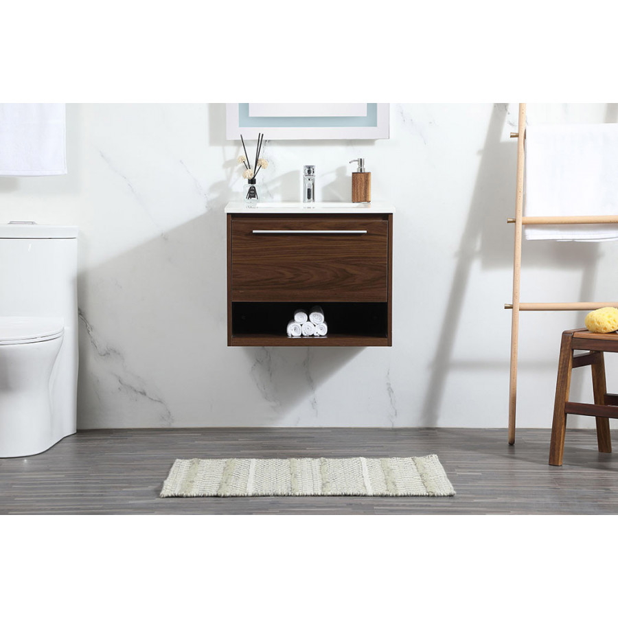 Elegant Bathroom Vanity - Walnut (VF43524MWT)