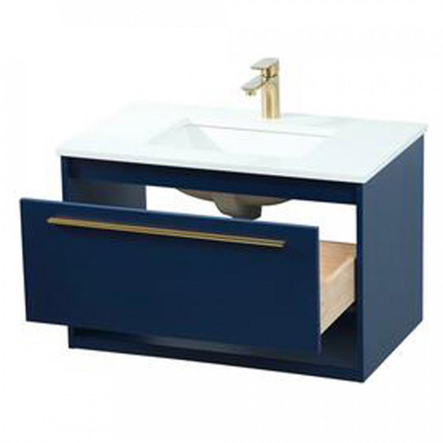 Elegant Bathroom Vanity - Blue (VF43530MBL)