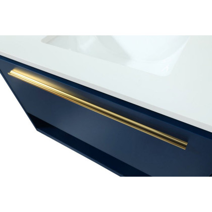 Elegant Bathroom Vanity - Blue (VF43530MBL)