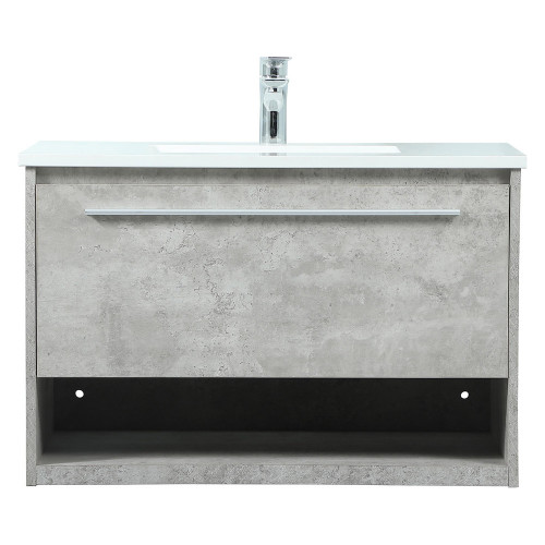 Elegant Bathroom Vanity - Concrete Gray (VF43530MCG)