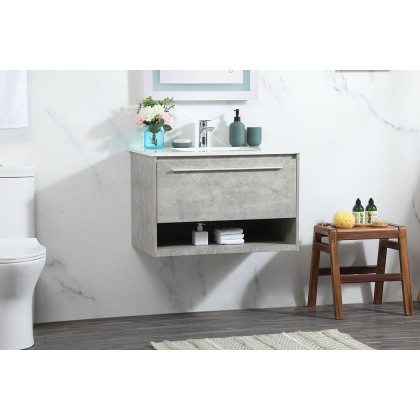 Elegant Bathroom Vanity - Concrete Gray (VF43530MCG)