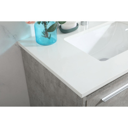 Elegant Bathroom Vanity - Concrete Gray (VF43530MCG)