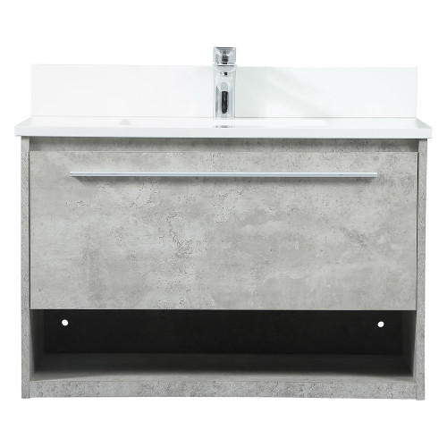 Elegant Bathroom Vanity - Concrete Gray (VF43530MCG-BS)