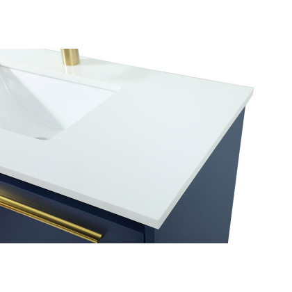 Elegant Bathroom Vanity - Blue (VF43536MBL)