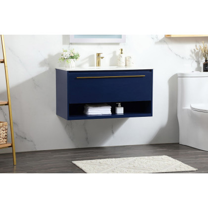 Elegant Bathroom Vanity - Blue (VF43536MBL)