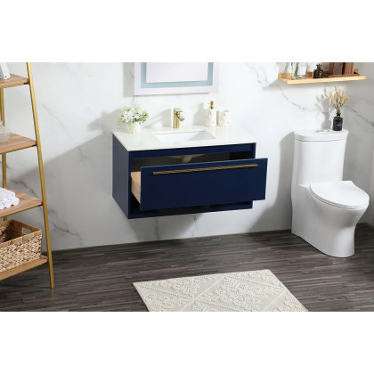 Elegant Bathroom Vanity - Blue (VF43536MBL)