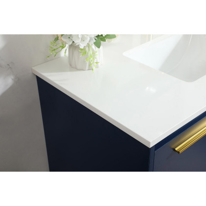 Elegant Bathroom Vanity - Blue (VF43536MBL)