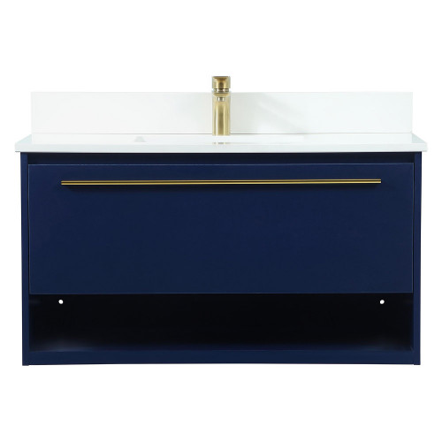 Elegant Bathroom Vanity - Blue (VF43536MBL-BS)
