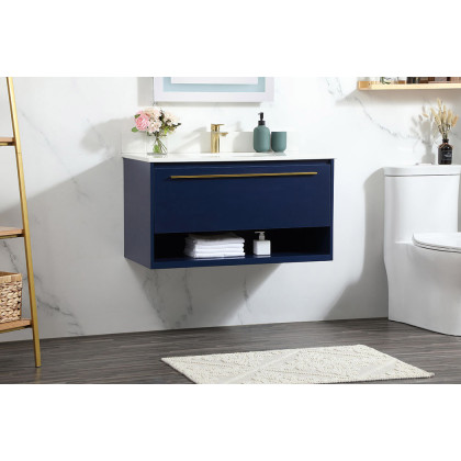Elegant Bathroom Vanity - Blue (VF43536MBL-BS)