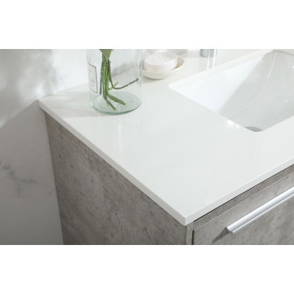 Elegant Bathroom Vanity - Concrete Gray (VF43536MCG)