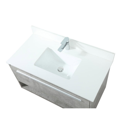 Elegant Bathroom Vanity - Concrete Gray (VF43536MCG-BS)