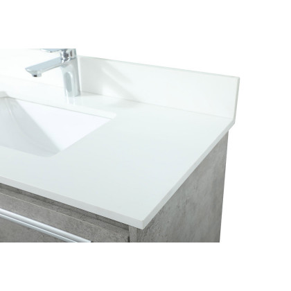 Elegant Bathroom Vanity - Concrete Gray (VF43536MCG-BS)