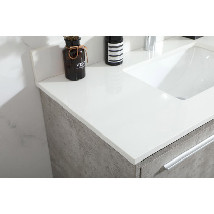 Elegant Bathroom Vanity - Concrete Gray (VF43536MCG-BS)