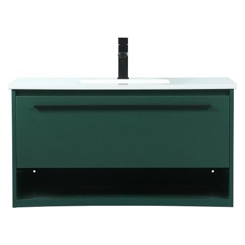 Elegant Bathroom Vanity - Green (VF43536MGN)