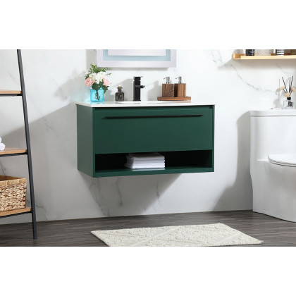 Elegant Bathroom Vanity - Green (VF43536MGN)