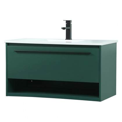 Elegant Bathroom Vanity - Green (VF43536MGN)