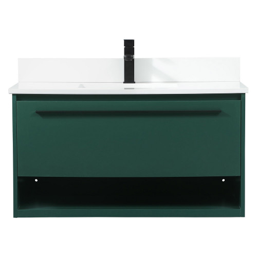 Elegant Bathroom Vanity - Green (VF43536MGN-BS)