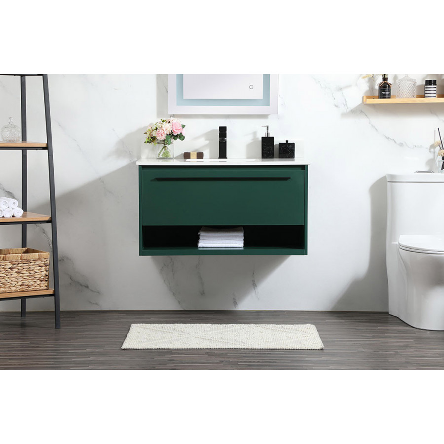 Elegant Bathroom Vanity - Green (VF43536MGN-BS)