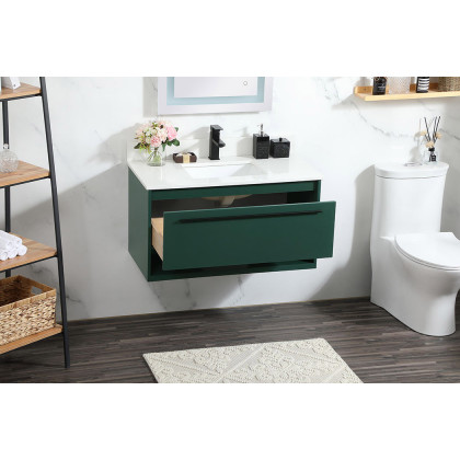 Elegant Bathroom Vanity - Green (VF43536MGN-BS)