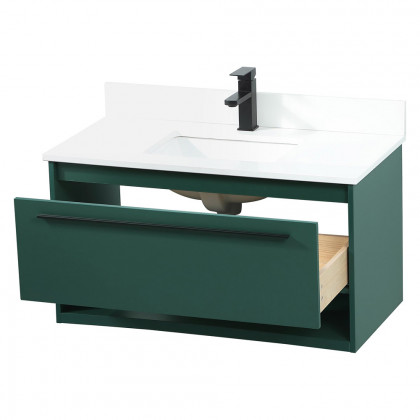 Elegant Bathroom Vanity - Green (VF43536MGN-BS)