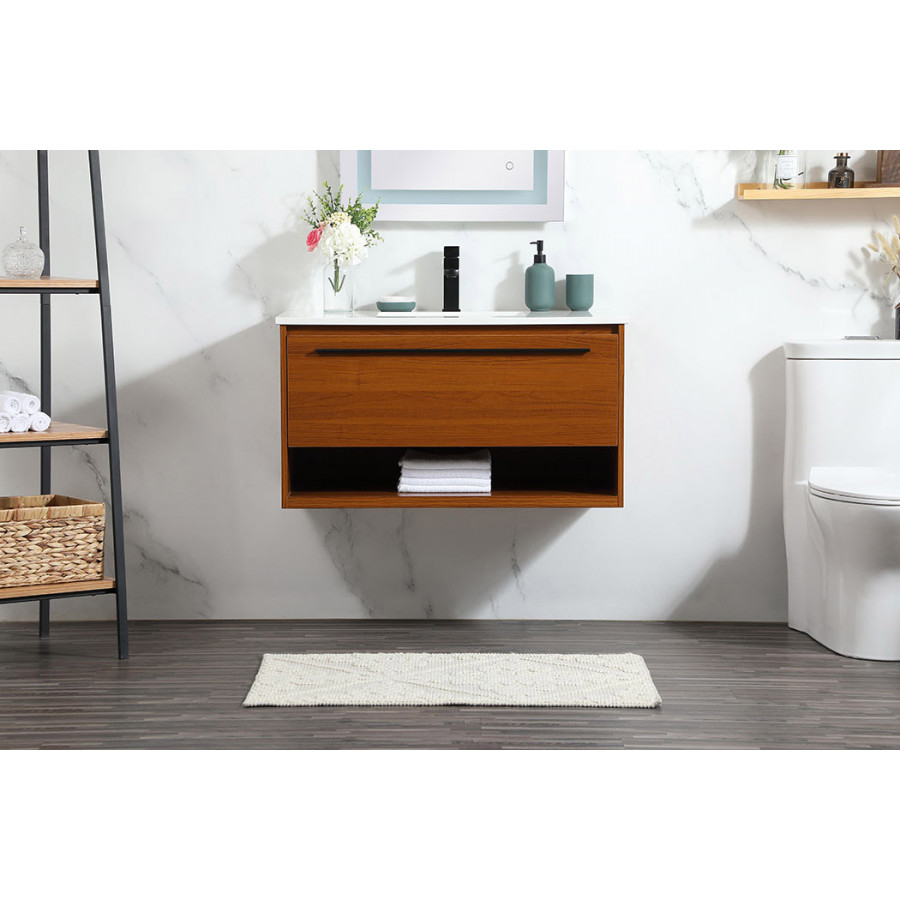 Elegant Bathroom Vanity - Teak (VF43536MTK)