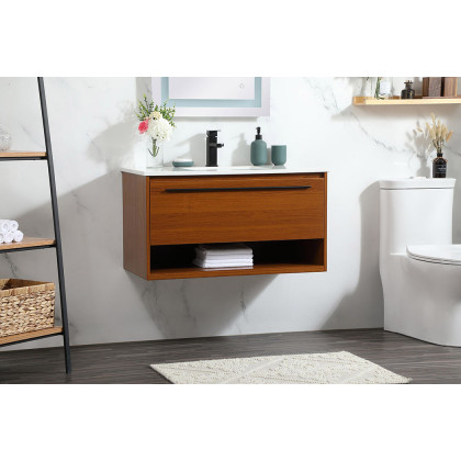 Elegant Bathroom Vanity - Teak (VF43536MTK)