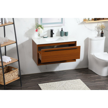 Elegant Bathroom Vanity - Teak (VF43536MTK)