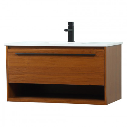 Elegant Bathroom Vanity - Teak (VF43536MTK)