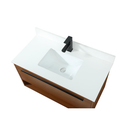 Elegant Bathroom Vanity - Teak (VF43536MTK-BS)