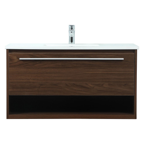 Elegant Bathroom Vanity - Walnut (VF43536MWT)