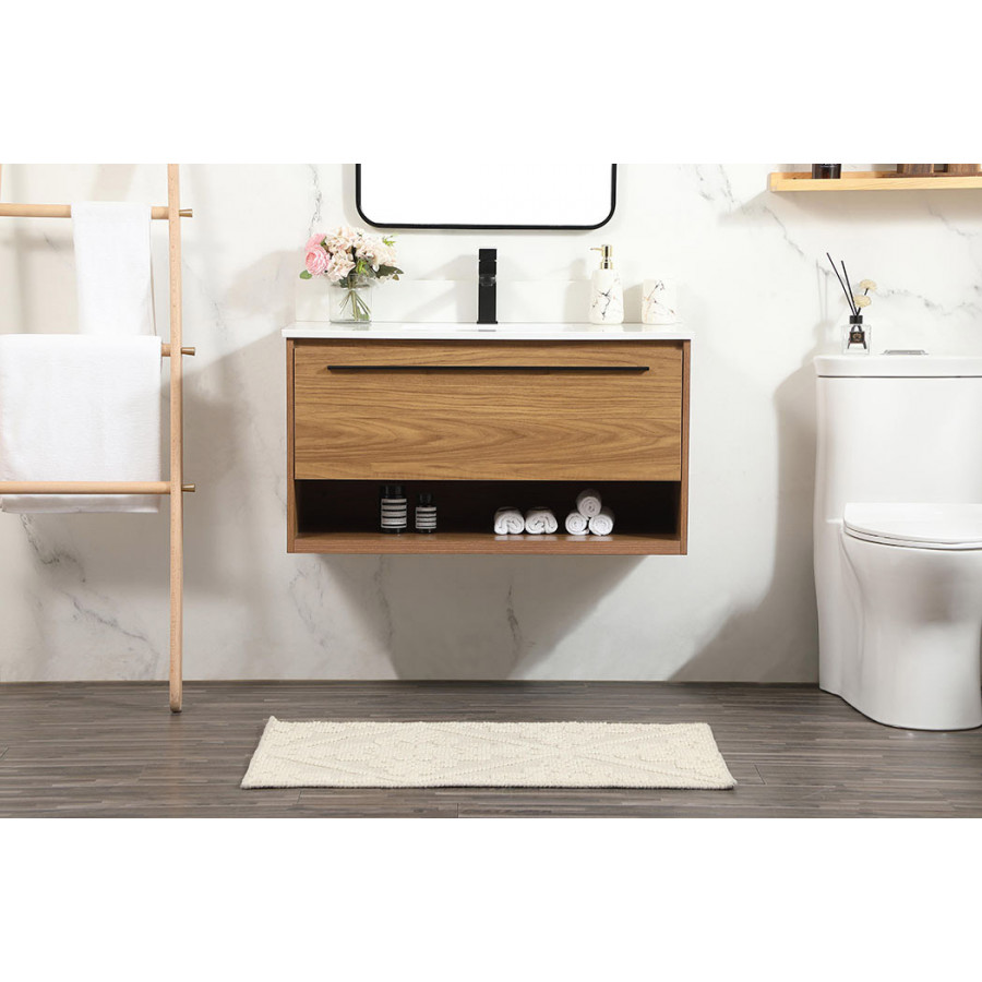 Elegant Bathroom Vanity - Walnut Brown (VF43536WB-BS)