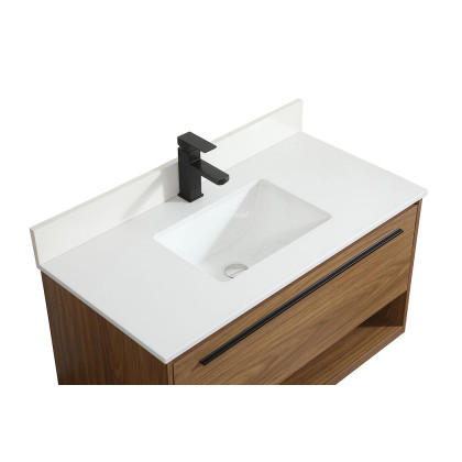 Elegant Bathroom Vanity - Walnut Brown (VF43536WB-BS)