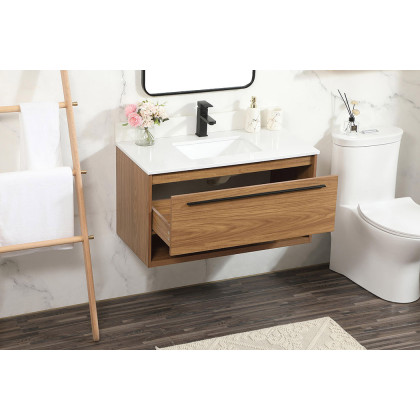Elegant Bathroom Vanity - Walnut Brown (VF43536WB-BS)