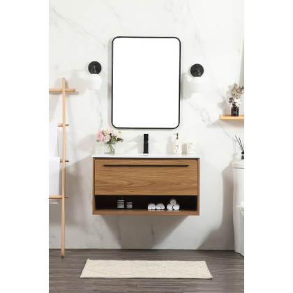Elegant Bathroom Vanity - Walnut Brown (VF43536WB-BS)