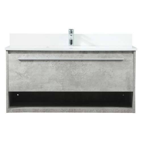 Elegant Bathroom Vanity - Concrete Gray (VF43540MCG-BS)