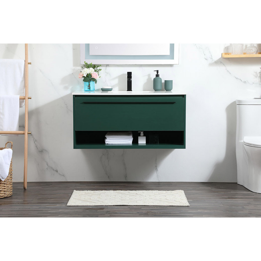 Elegant Bathroom Vanity - Green (VF43540MGN)