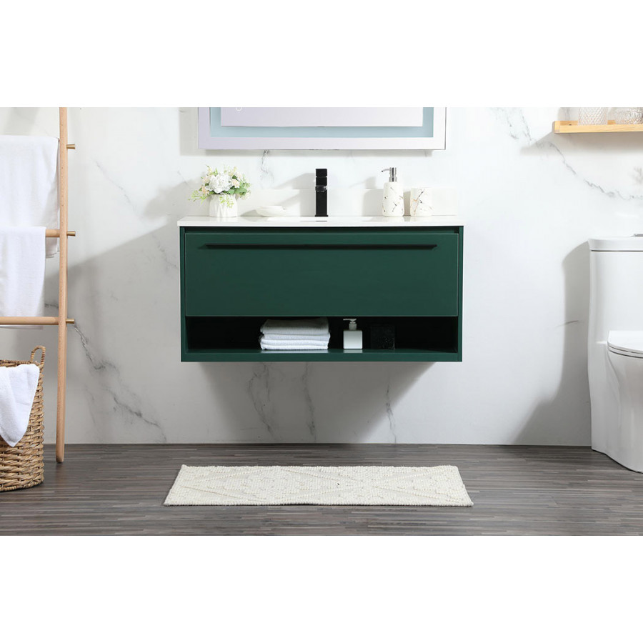 Elegant Bathroom Vanity - Green (VF43540MGN-BS)