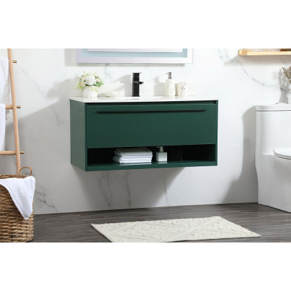 Elegant Bathroom Vanity - Green (VF43540MGN-BS)